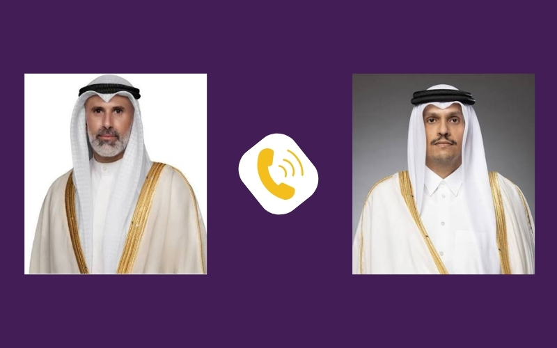 Qatar's Prime Minister Holds Phone Call with Kuwait's Foreign Minister
