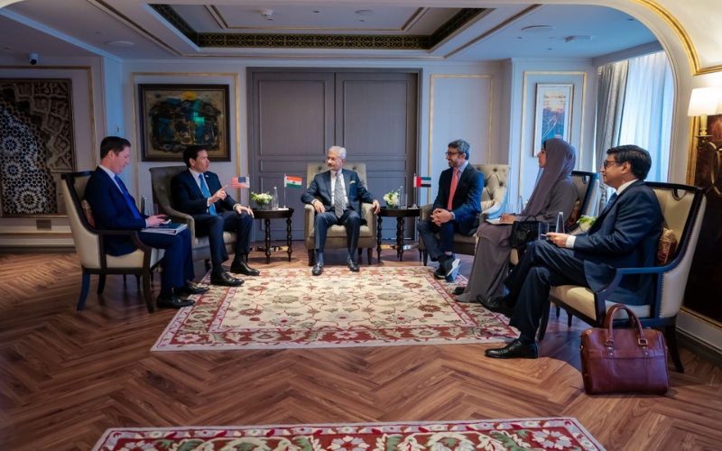 India, UAE and US Foreign Ministers Discuss Trilateral Cooperation