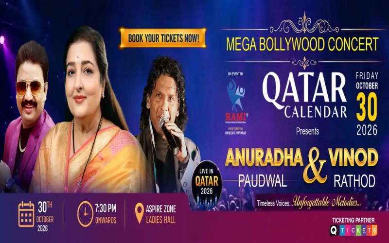 Anuradha Paudwal & Vinod Rathod Qatar 2026 Tickets | Doha