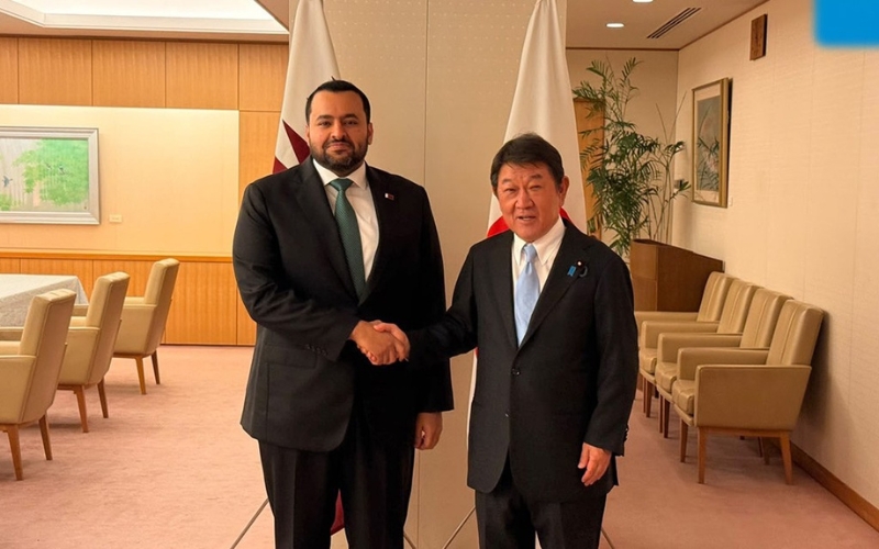 Qatar and Japan Discuss Diplomatic Efforts to Ease Regional Tensions
