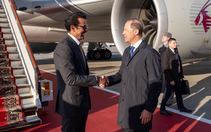 Qatar’s Amir Arrives in Moscow for 8th GECF Summit