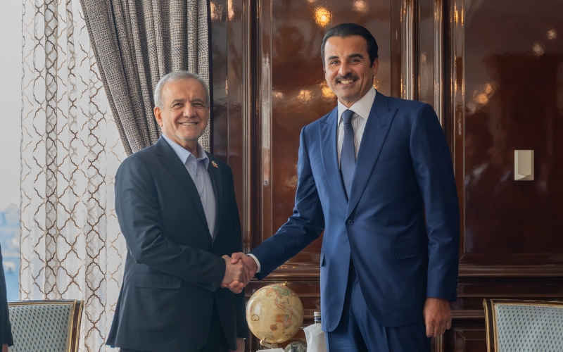 Qatar’s Amir Meets Iranian President Ahead of GECF Summit in Moscow