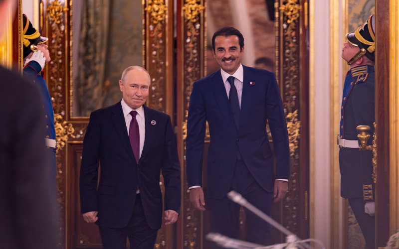 Sheikh Tamim bin Hamad Al-Thani, Vladimir Putin, Qatar Russia relations, Amir Putin meeting, GECF Summit Moscow, Gas Exporting Countries Forum
