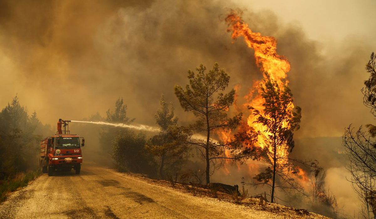 Turkish wildfire leaves charred home and ashes, as blazes spread