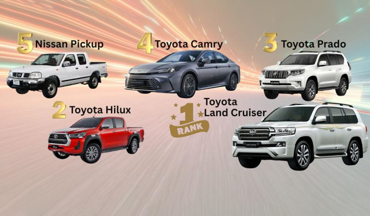 5 Best Selling Cars in Qatar