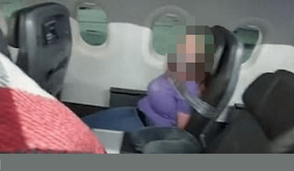 Woman DUCT TAPED to seat on American Airlines flight after ‘trying to open plane door