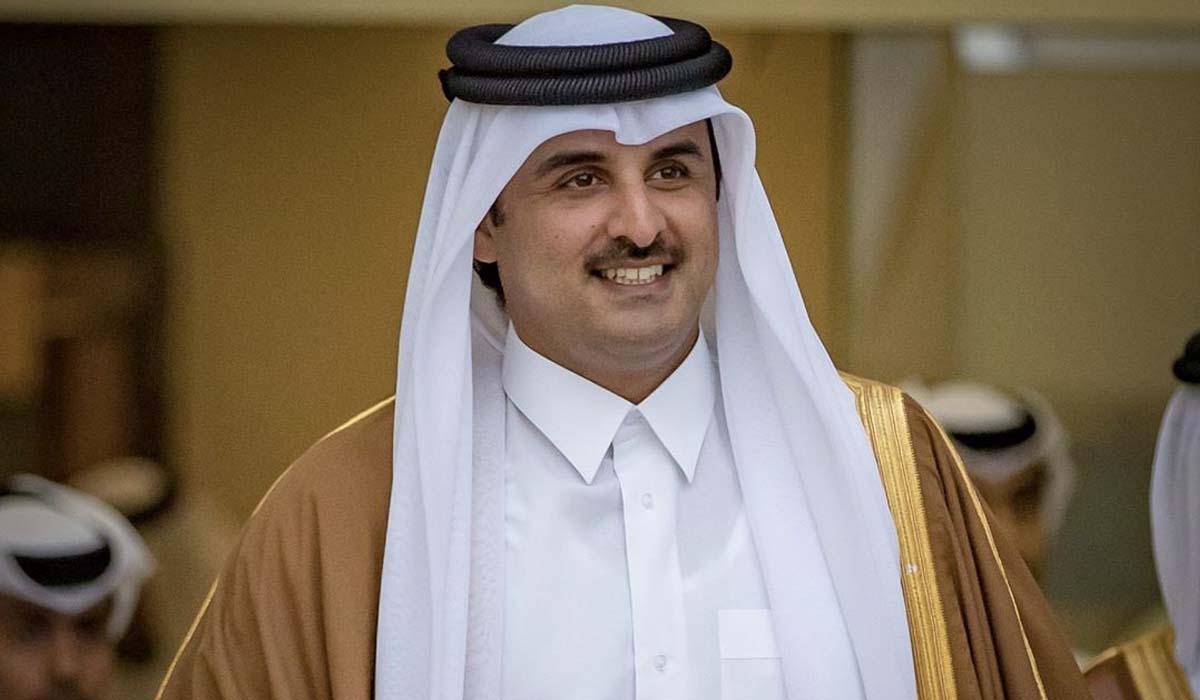 Amir Exchanges Eid Al Adha Greetings with Palestinian President