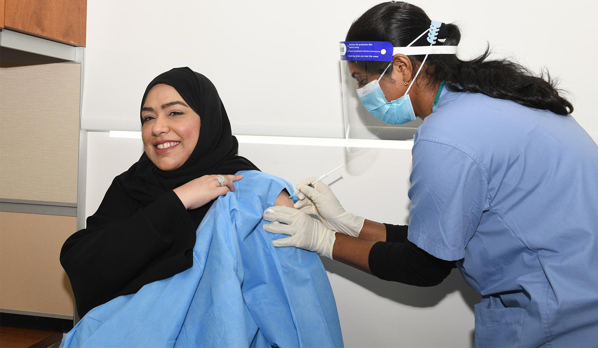 Number of people to have had first COVID-19 vaccine dose nears two million