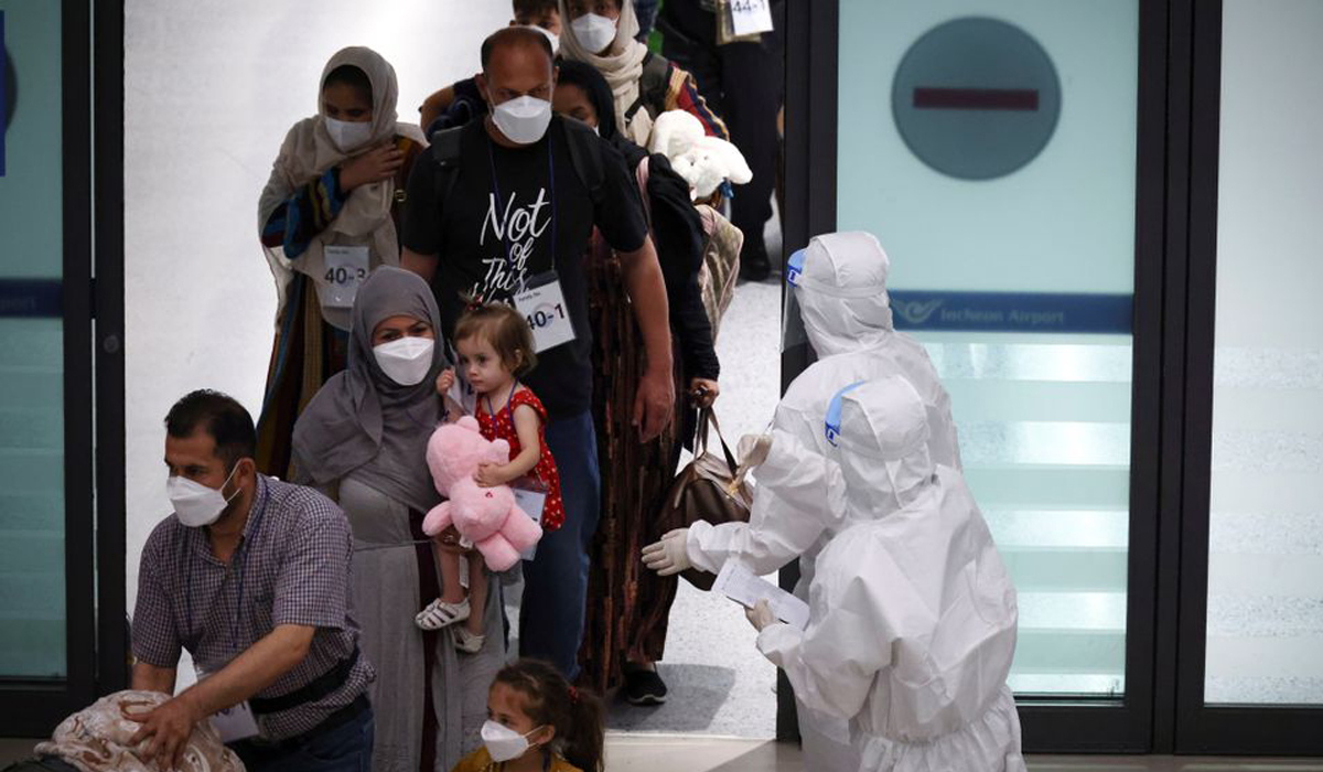 Military aircraft with Afghan evacuees arrives in South Korea