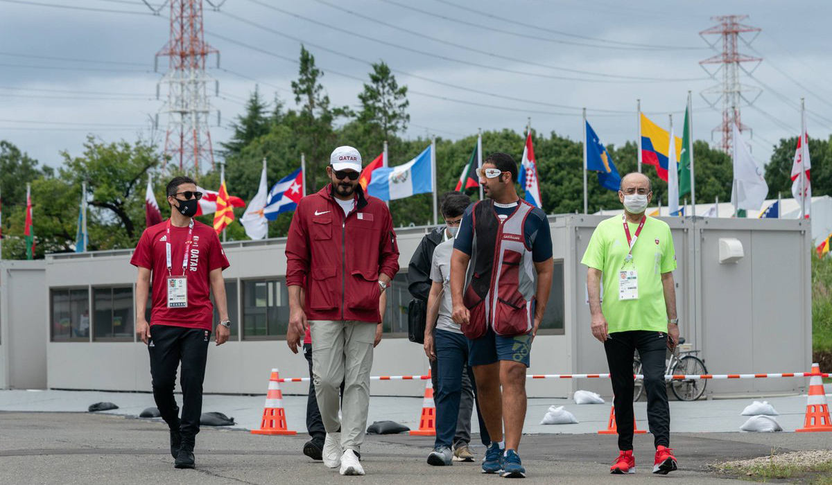 Sheikh Joaan Attends Shooting Training and Swimming Competitions in 2020 Tokyo Olympics