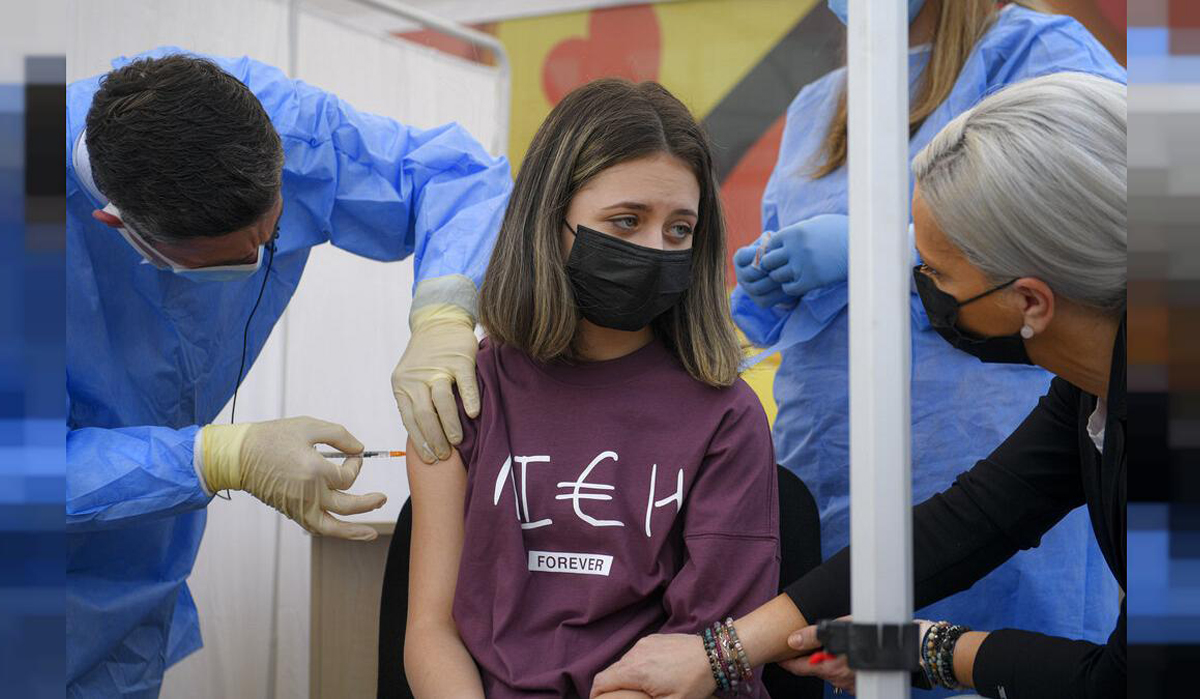 Over 55% of people aged 12-15 years vaccinated