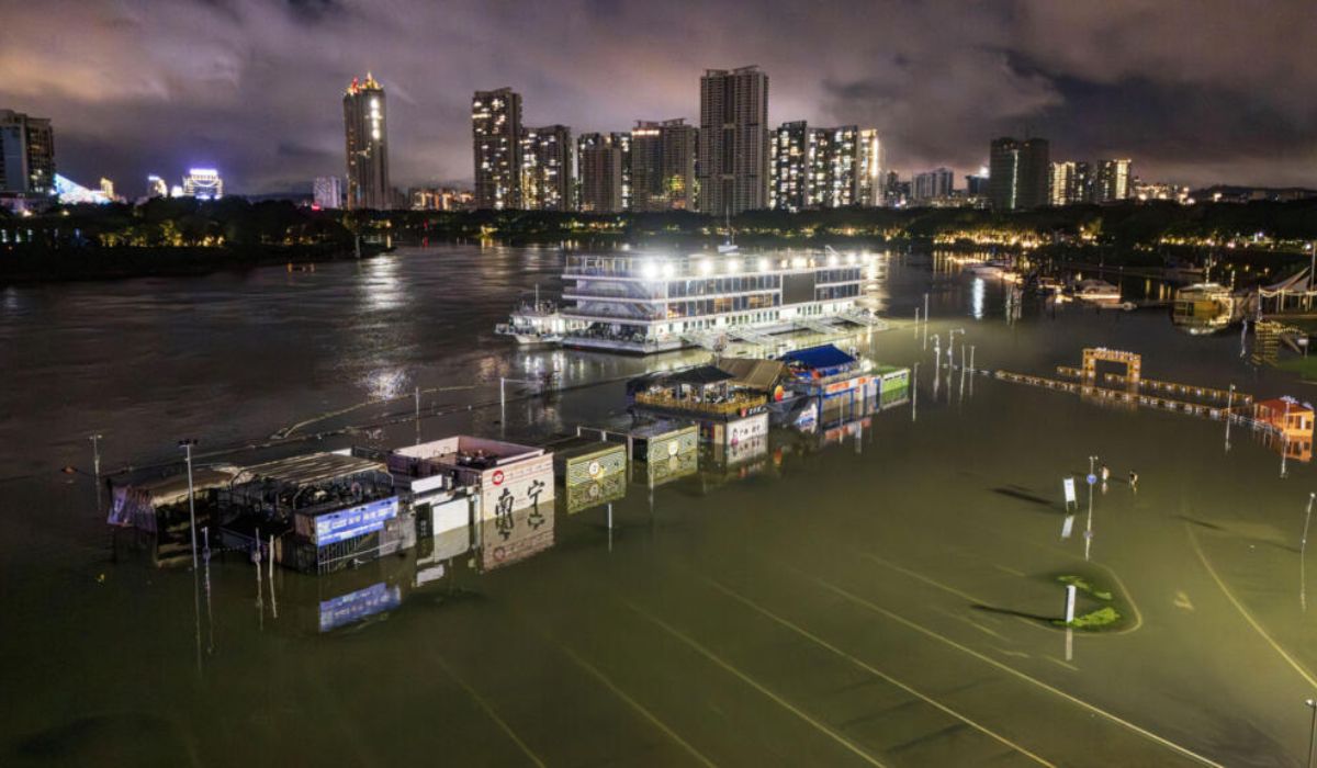 China climate change storms